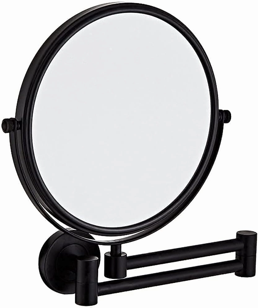 Vanity Mirror, Wall Mounted Makeup Mirror with 10X Magnification, 8 Inch Double Sided Vanity Magnifying Mirror, Cosmetic Mirror Shaving Mirror for Bathroom Gold