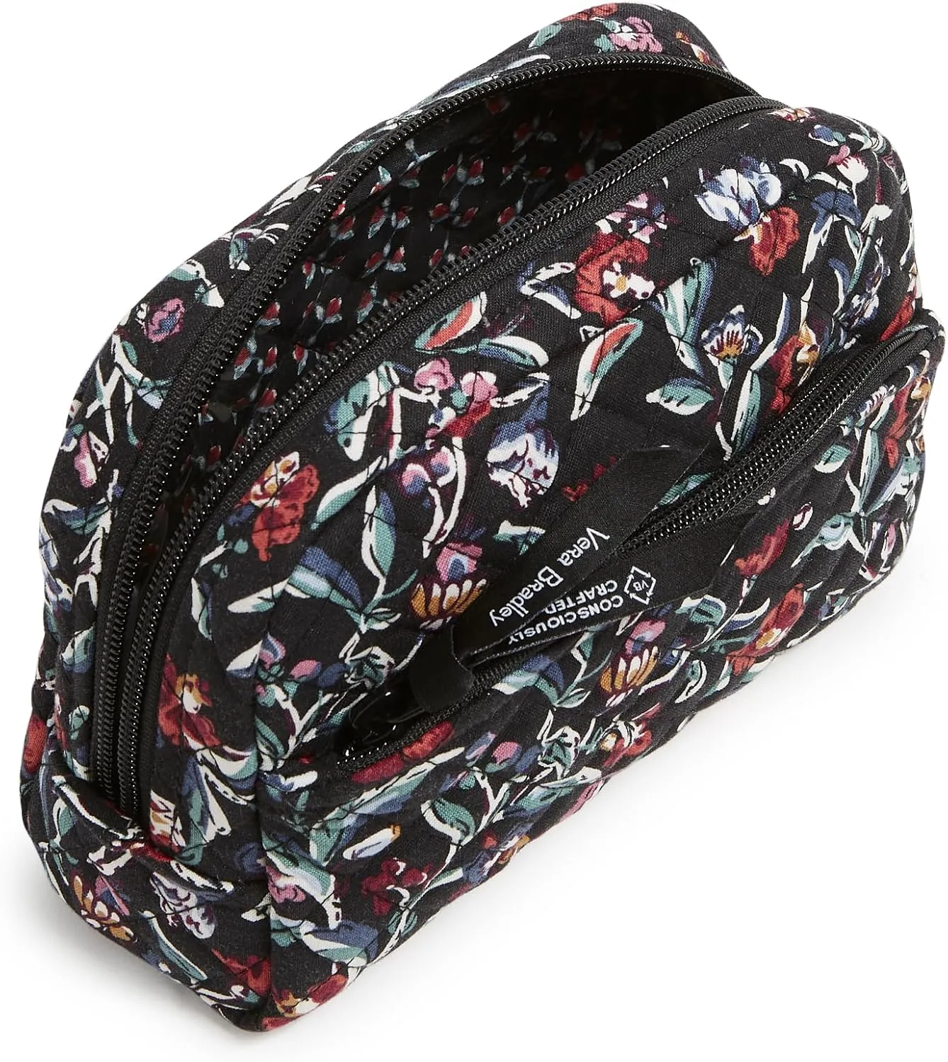 Vera Bradley Women's Cotton Medium Cosmetic Makeup Organizer Bag
