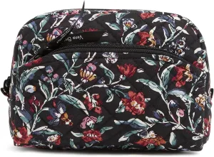 Vera Bradley Women's Cotton Medium Cosmetic Makeup Organizer Bag