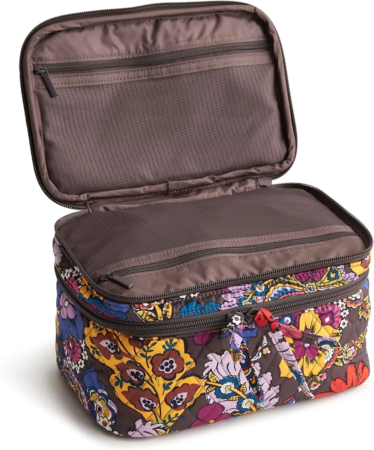 Vera Bradley Women's Premium Cotton Brush Up Cosmetic Case