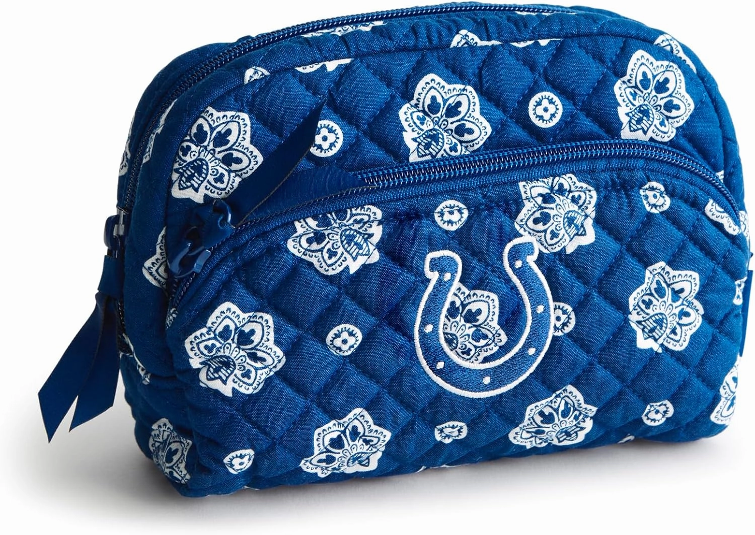 Vera Bradley Women's Cotton NFL Medium Cosmetic Makeup Organizer Bag (Multiple Teams Available)