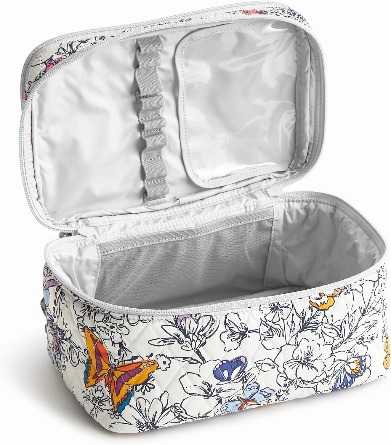 Vera Bradley Women's Premium Cotton Brush Up Cosmetic Case