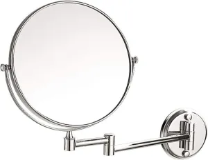 Wall-Mounted Makeup Mirror Bathroom 6-inch Cosmetic Mirror Folding Rotating Telescopic Mirror Wall-Mounted Double-Sided