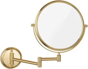 Wall Mounted Makeup Mirrors Magnifying Extend Sturdy Adjustable Cosmetic Mirror Bathroom Shaving Vanity Mirror (Color : 3X, Size : 8inch)