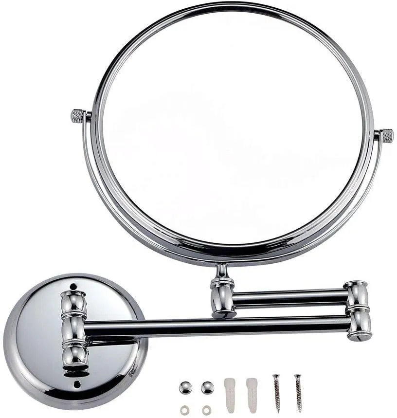 Wall Mounted Makeup Mirrors Magnifying Extend Sturdy Adjustable Shaving Cosmetic Mirror Bathroom Vanity Mirrors