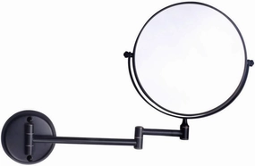Wall Mounted Makeup Mirror 6 Inch, 7X Magnifying Double-Sided Adjustable Vanity Mirror, Rust-Resistant