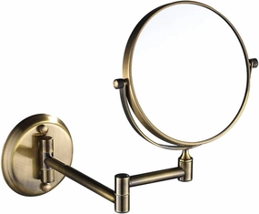 Wall Mounted Makeup Mirrors Magnifying Extend Sturdy Adjustable Cosmetic Mirror Bathroom Shaving Vanity Mirror(3X,8inch)
