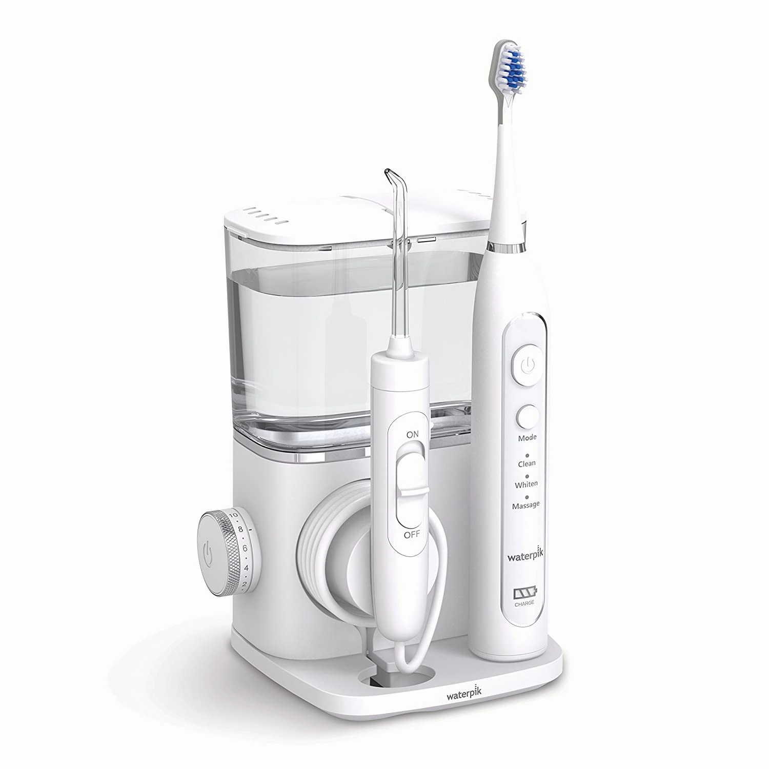 Waterpik CC-01 Complete Care 9.0 Sonic Electric Toothbrush   Water Flosser, Black, 9 Piece Set
