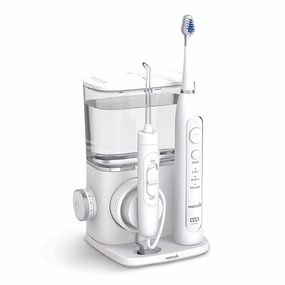 Waterpik CC-01 Complete Care 9.0 Sonic Electric Toothbrush   Water Flosser, Black, 9 Piece Set