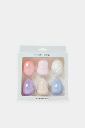 Women Assorted Cosmetic Sponge Set (6 Piece)