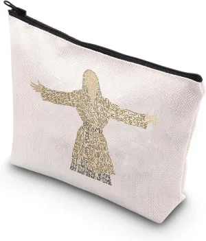WSNANG Musical Inspired Gift Musical Theater Makeup Bag Zipper Pouch for Actor Actress Musical Lover Gift (A bag)