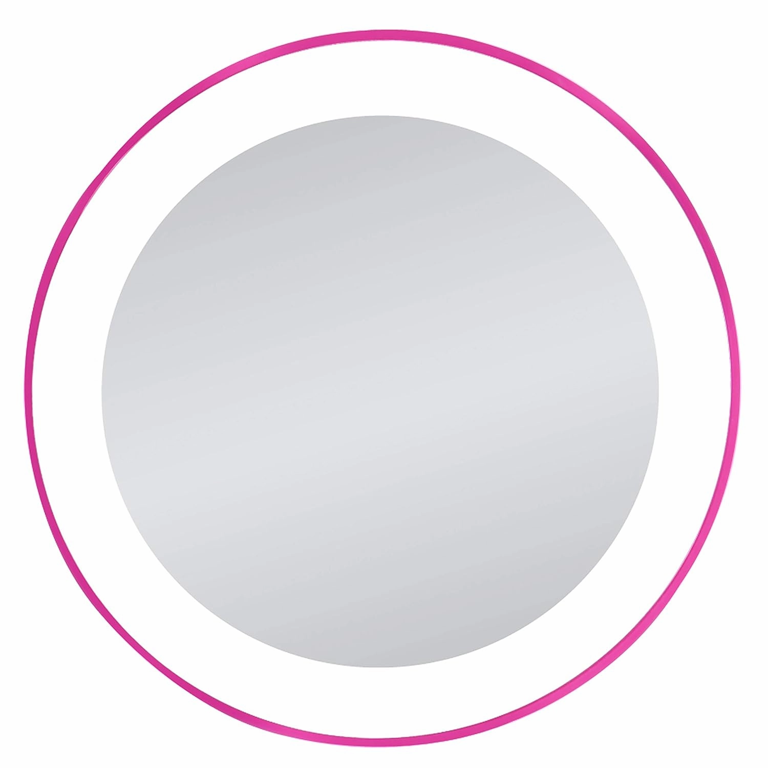 Zadro Compact 10X Magnification LED Lighted Suction Cup Mount Beauty Makeup Mirror, Pink